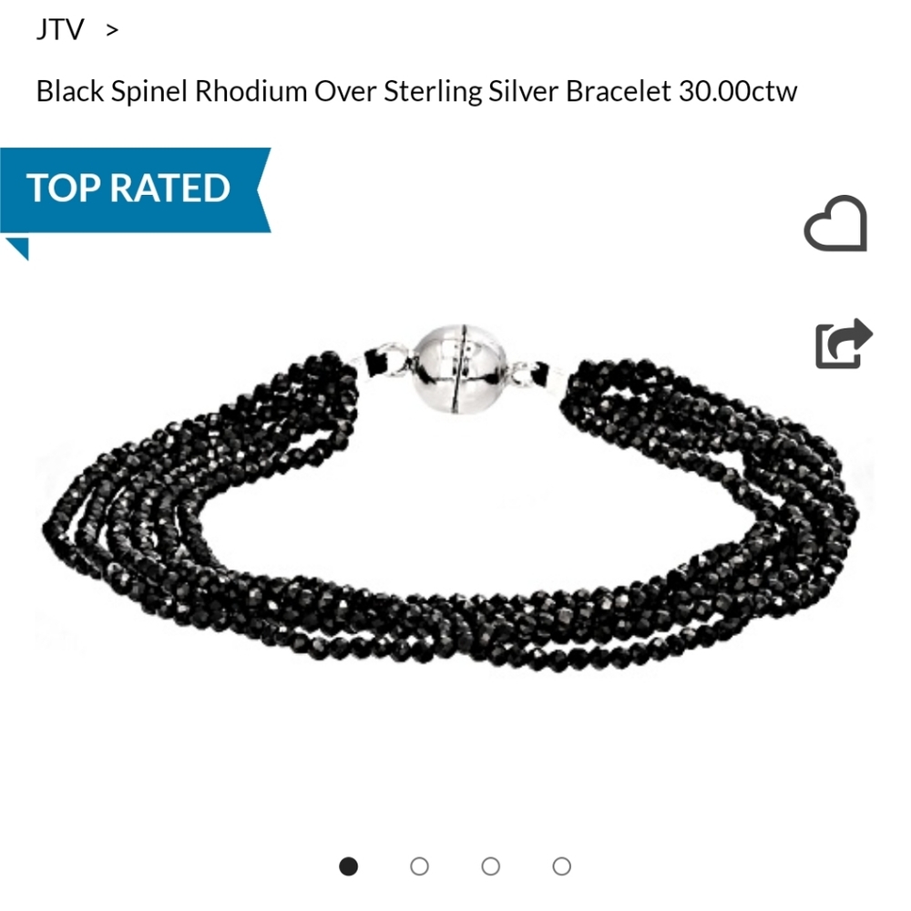 JTV Black Spinel Bracelet